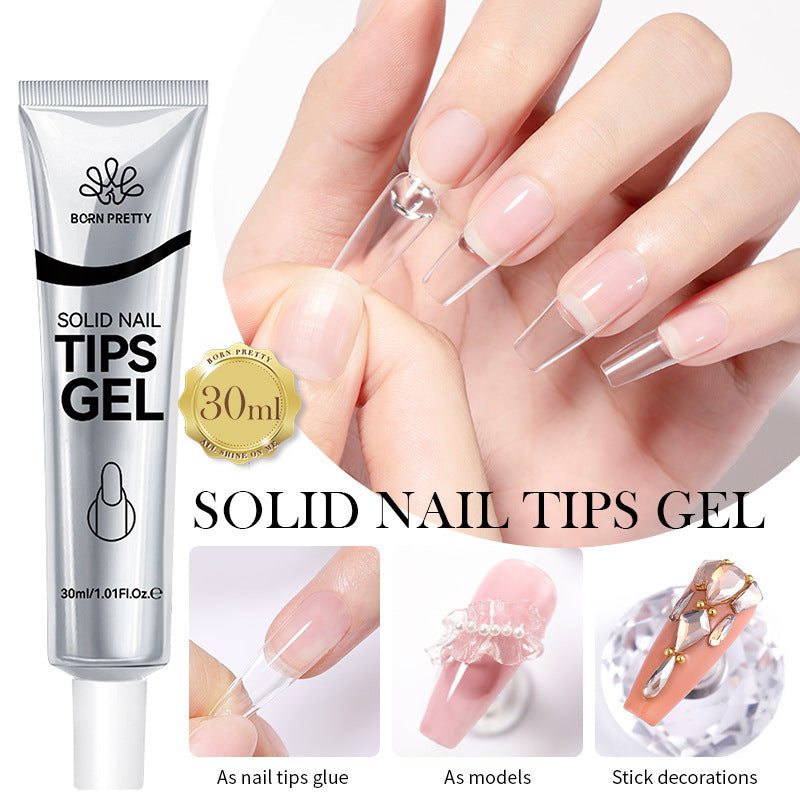 Solid Nail Tips Gel Glue Secondary image