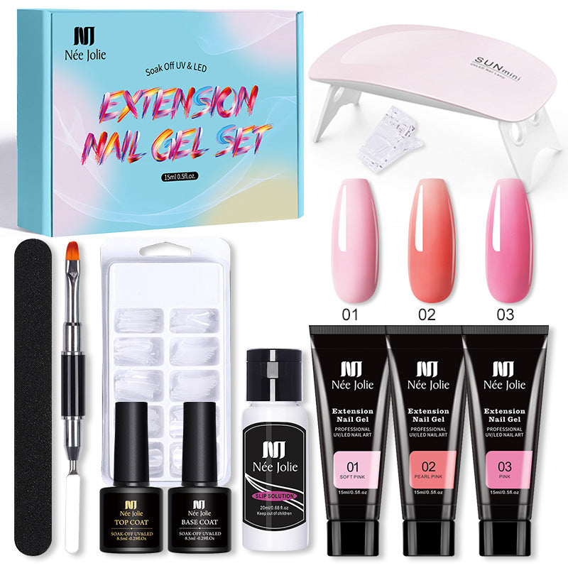 3 Colors Poly Gel Starter Kit