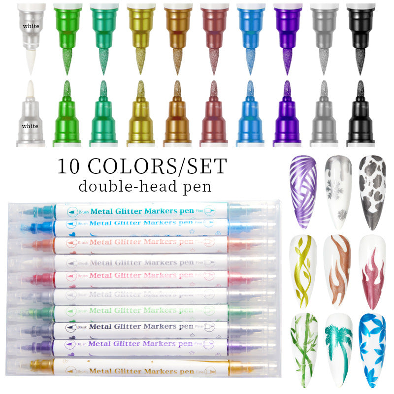 10 12 Colors/Set Double-head Pen Secondary image