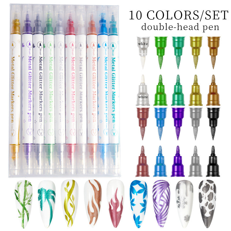 10 12 Colors/Set Double-head Pen Main image