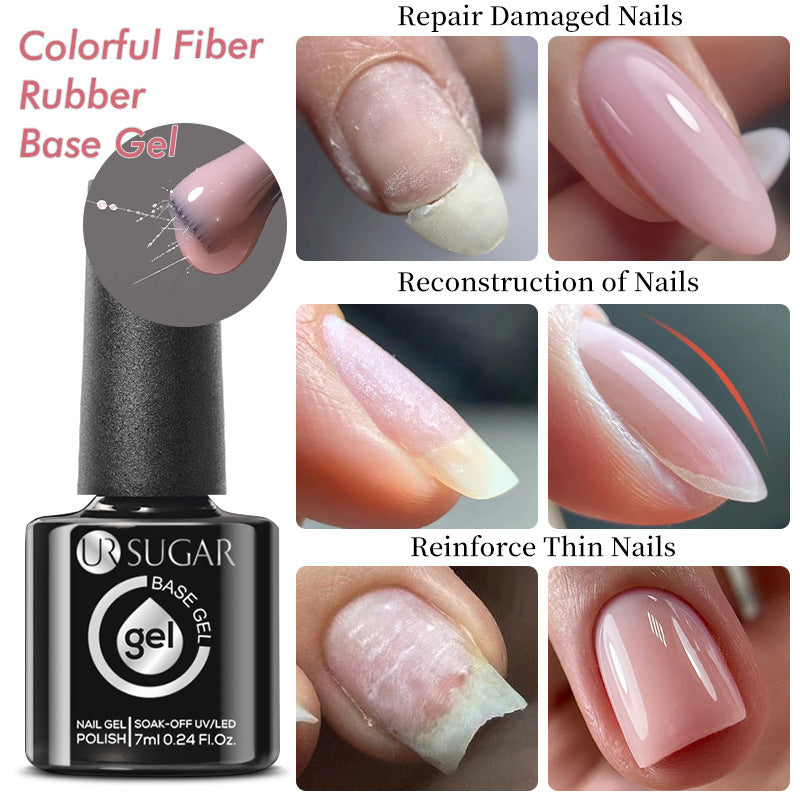 Colorful Fiber Rubber Repair Base Gel Secondary image