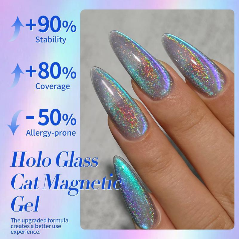 Holo Glass Cat Magnetic Gel Secondary image