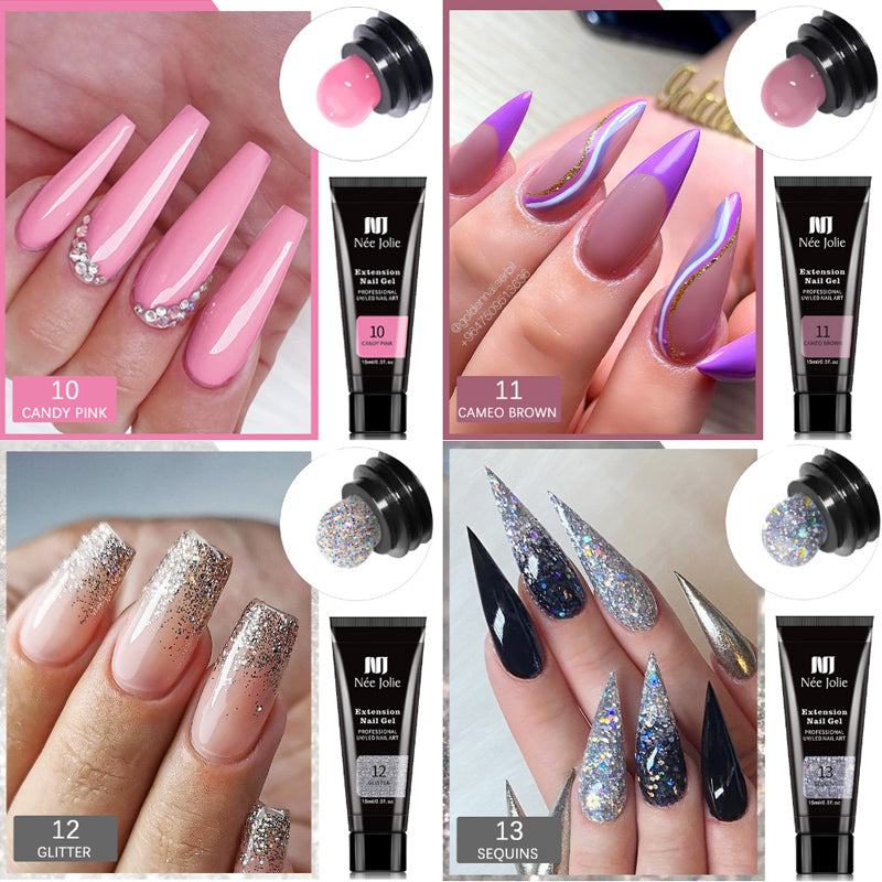 12 Colors Poly Gel Starter Kit